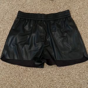 Zara mini leather shorts